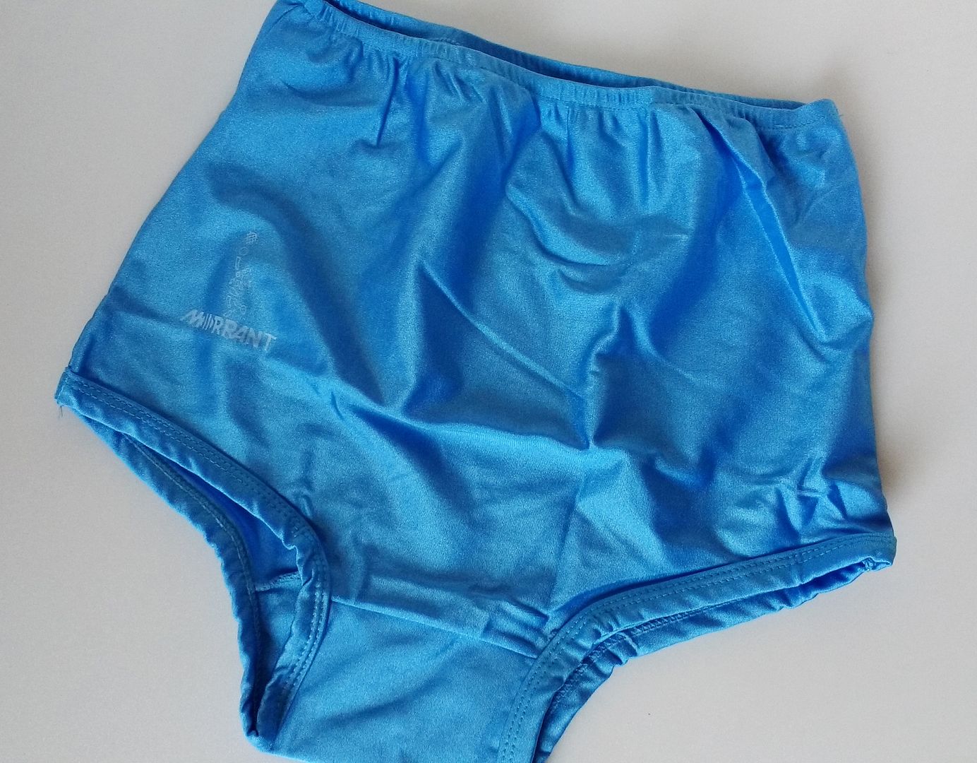 SKY BLUE Nylon Spandex Sports Netball Gym Panties Knickers Briefs UK L